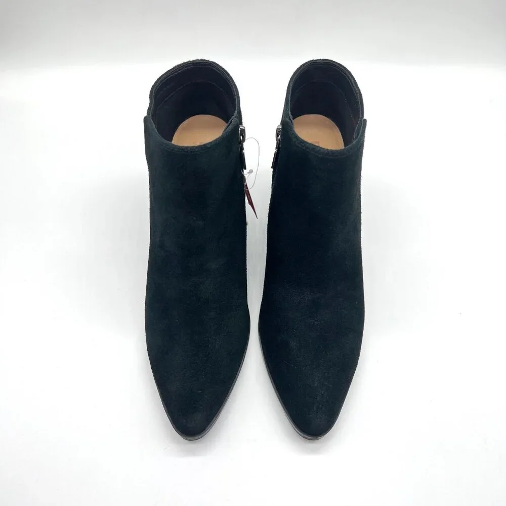 Blondo Womens Size 7 7M Noel Black Suede‎ Leather Waterproof Ankle Boots Shoes